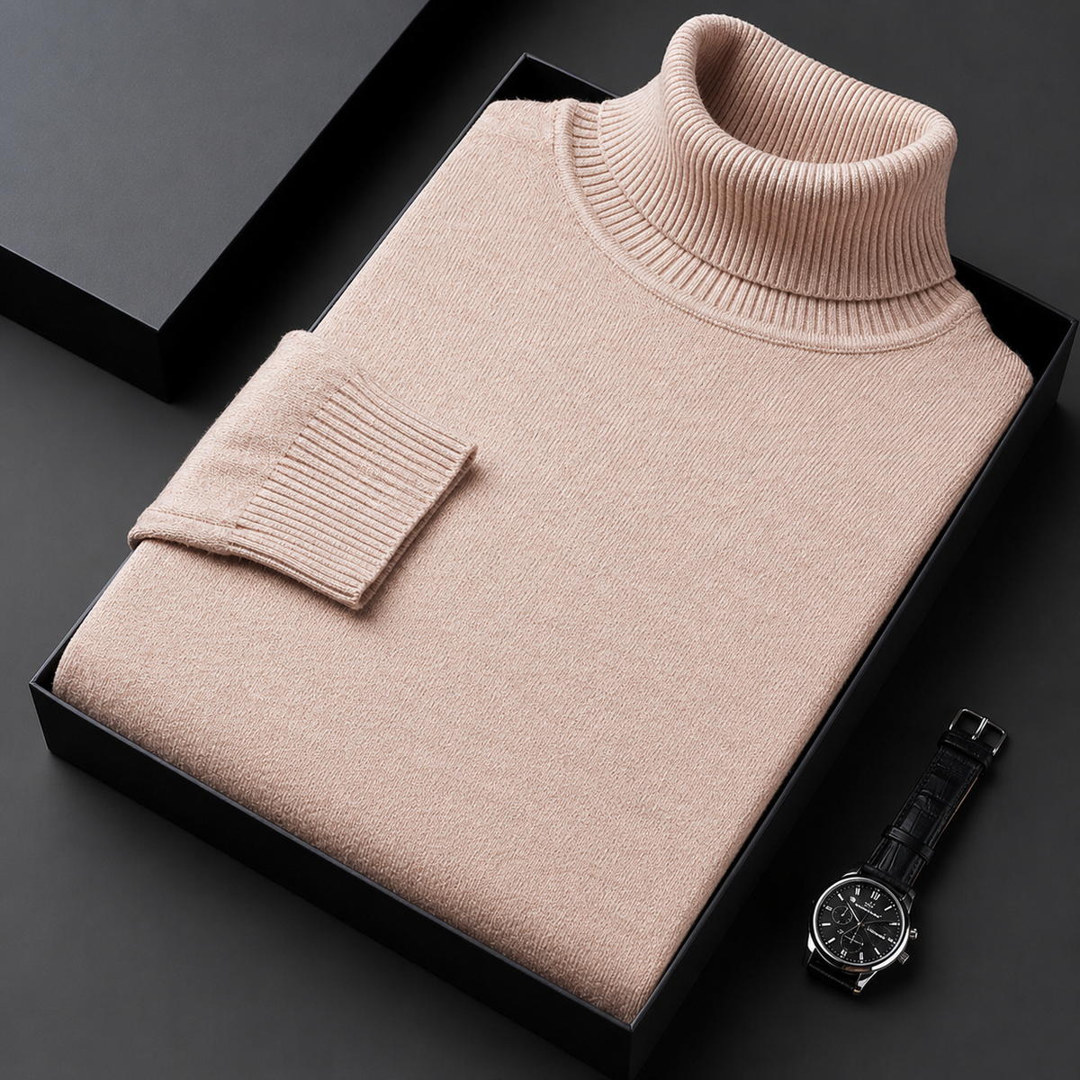 Griffin Men's Long Sleeve Turtleneck Sweater