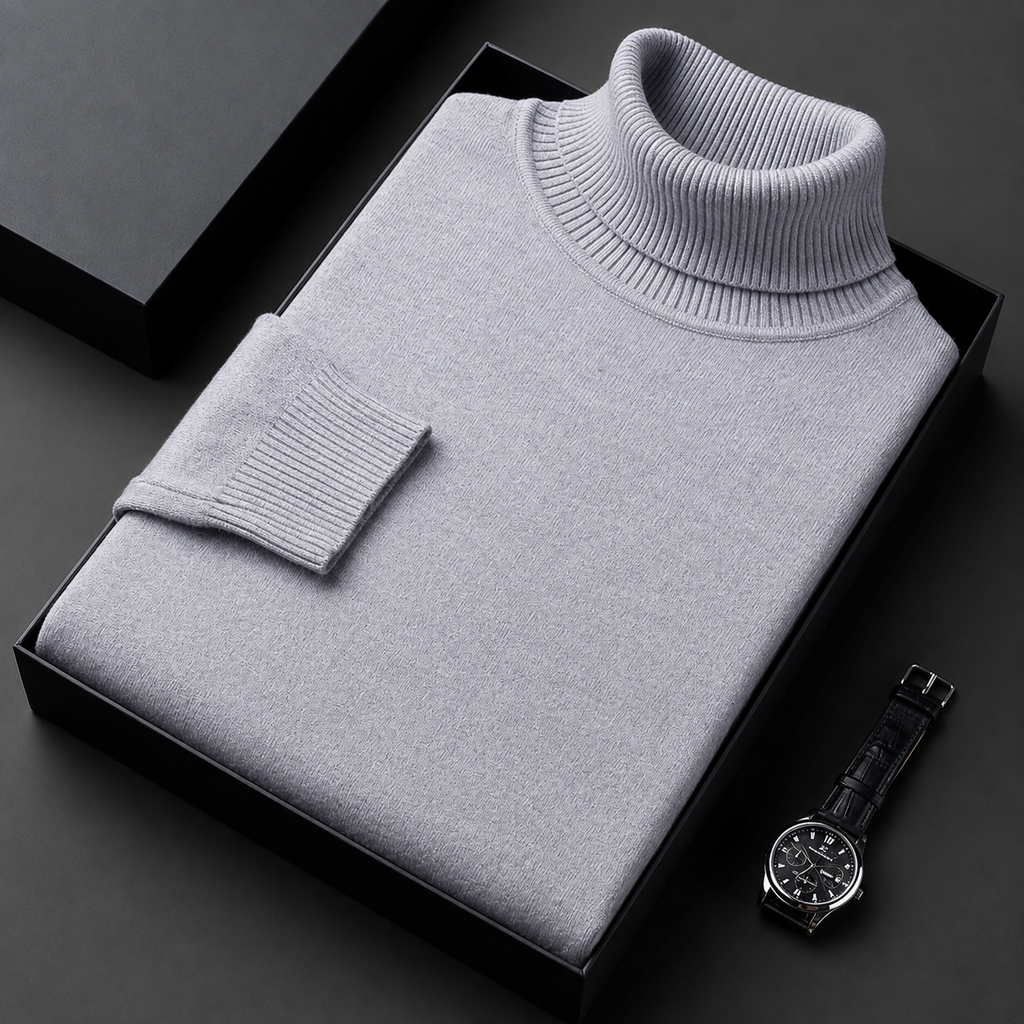 Griffin Men's Long Sleeve Turtleneck Sweater