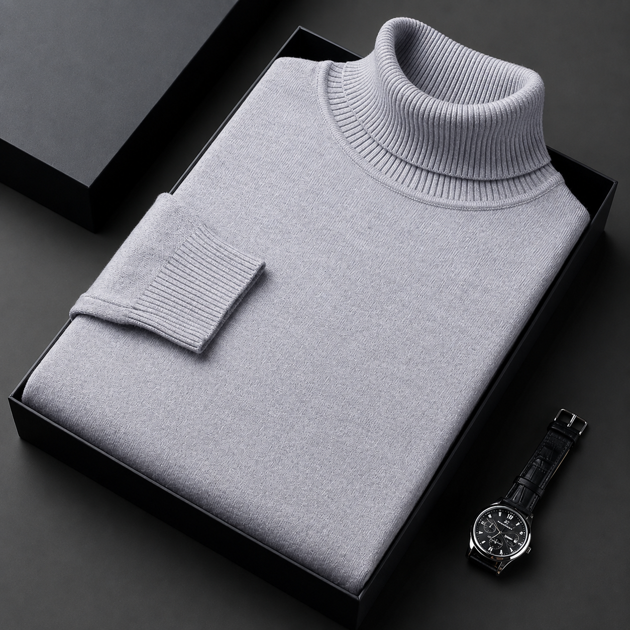 Griffin Men's Long Sleeve Turtleneck Sweater