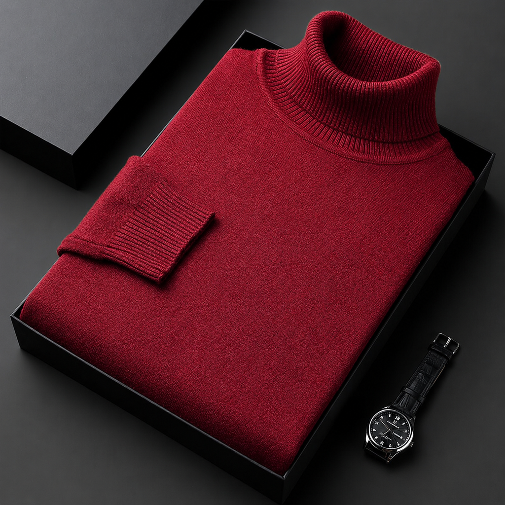 Griffin Men's Long Sleeve Turtleneck Sweater