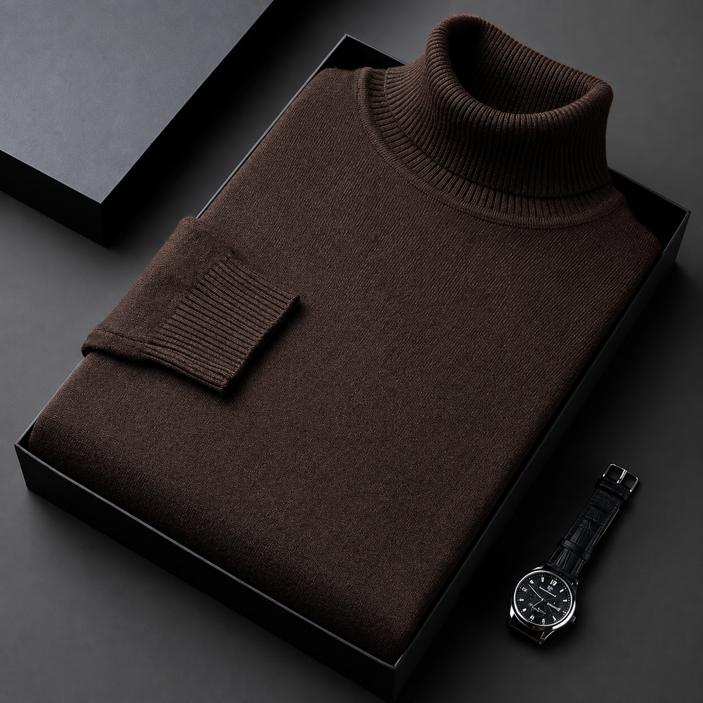 Griffin Men's Long Sleeve Turtleneck Sweater