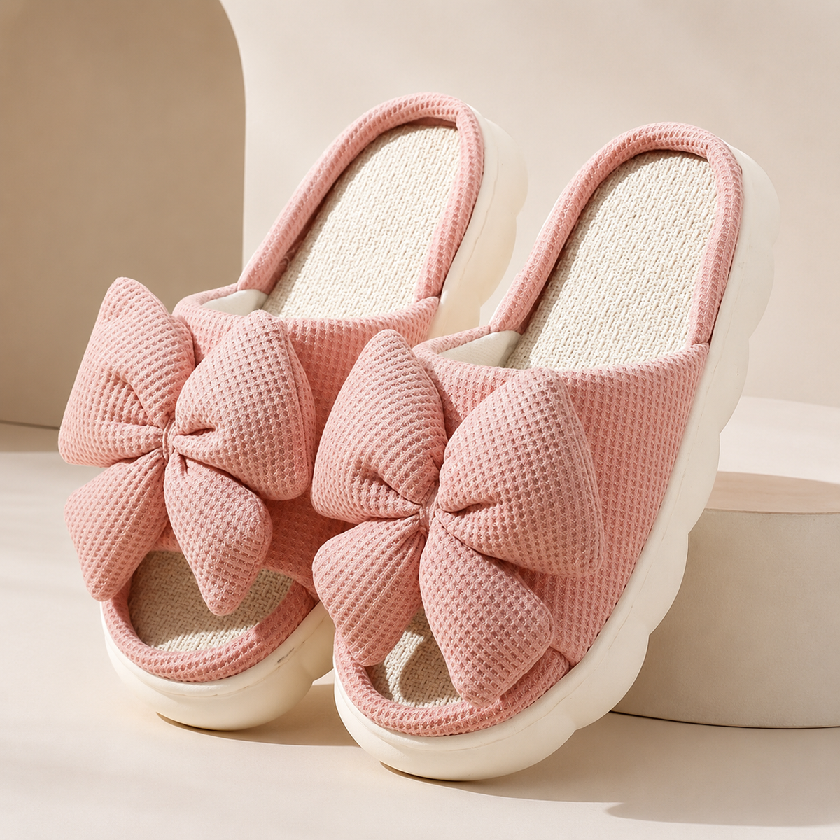 Hailey Women’s Waffle-Knit Slippers