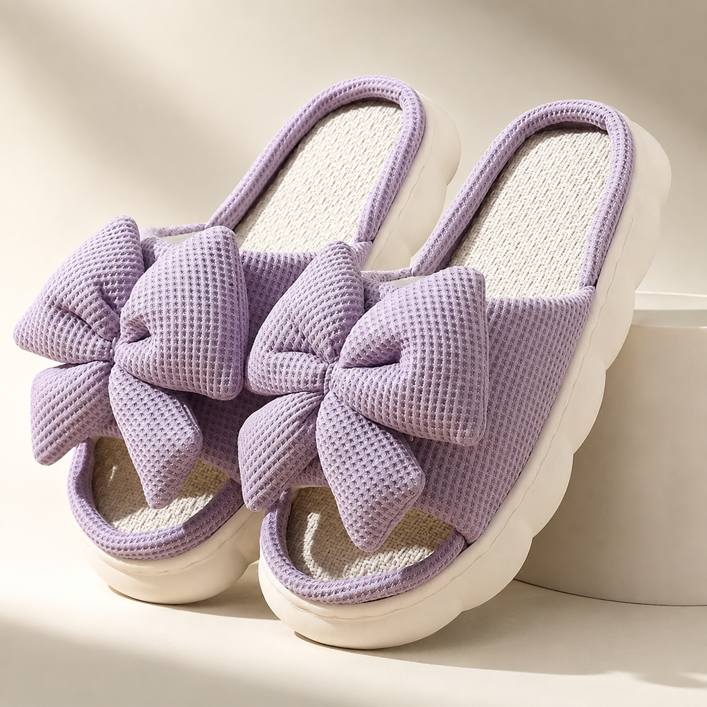Hailey Women’s Waffle-Knit Slippers