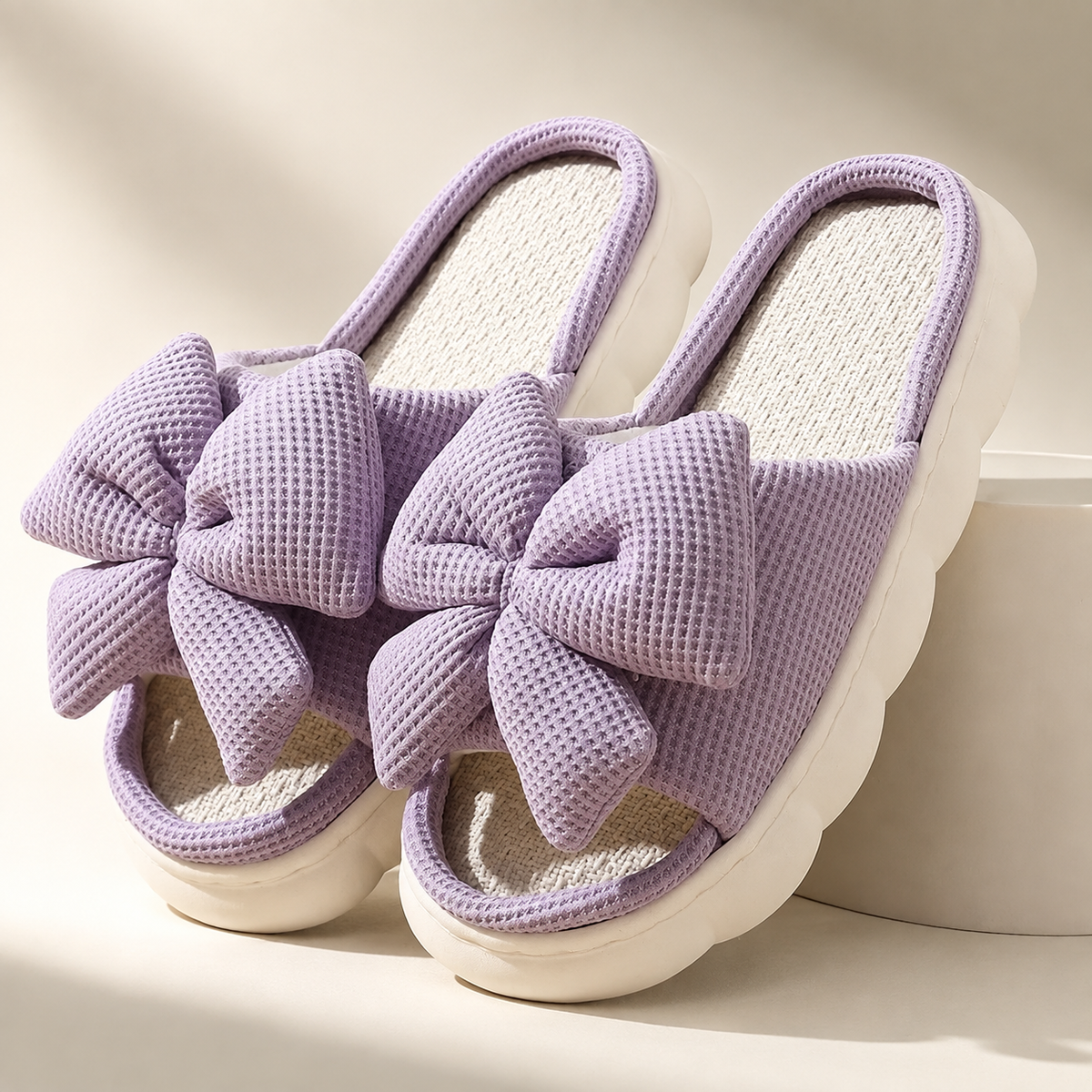 Hailey Women’s Waffle-Knit Slippers