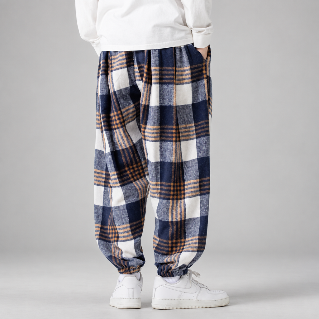 Harris Men’s Relaxed Plaid Jogger Pants