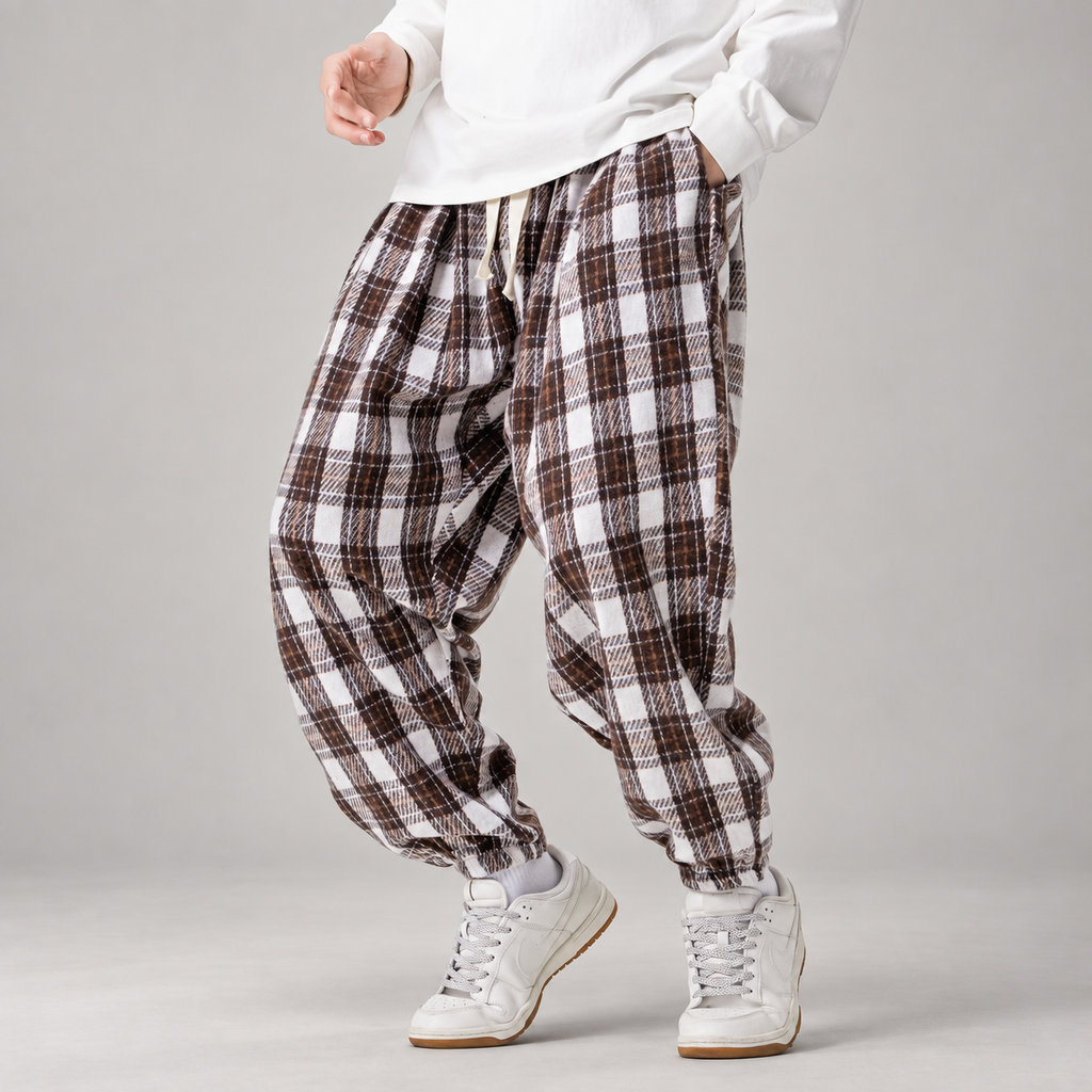 Harris Men’s Relaxed Plaid Jogger Pants