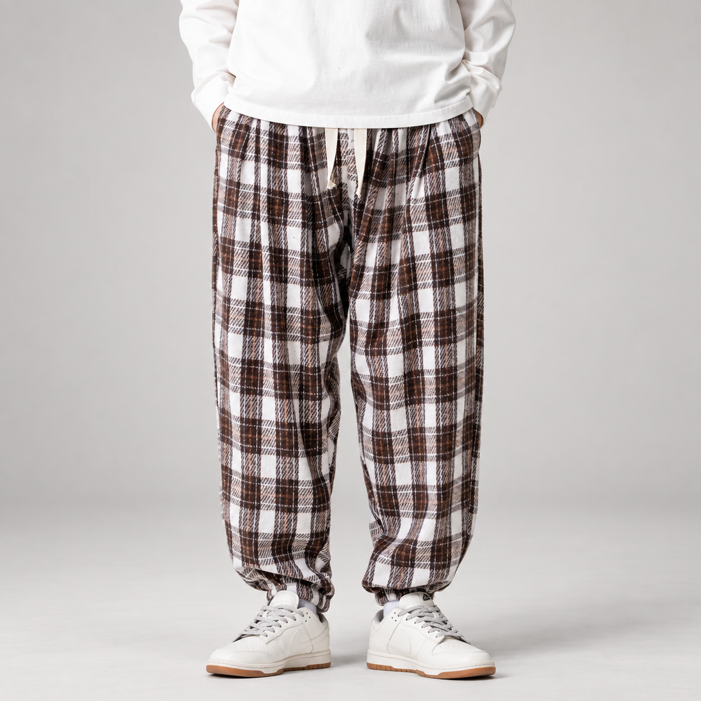 Harris Men’s Relaxed Plaid Jogger Pants