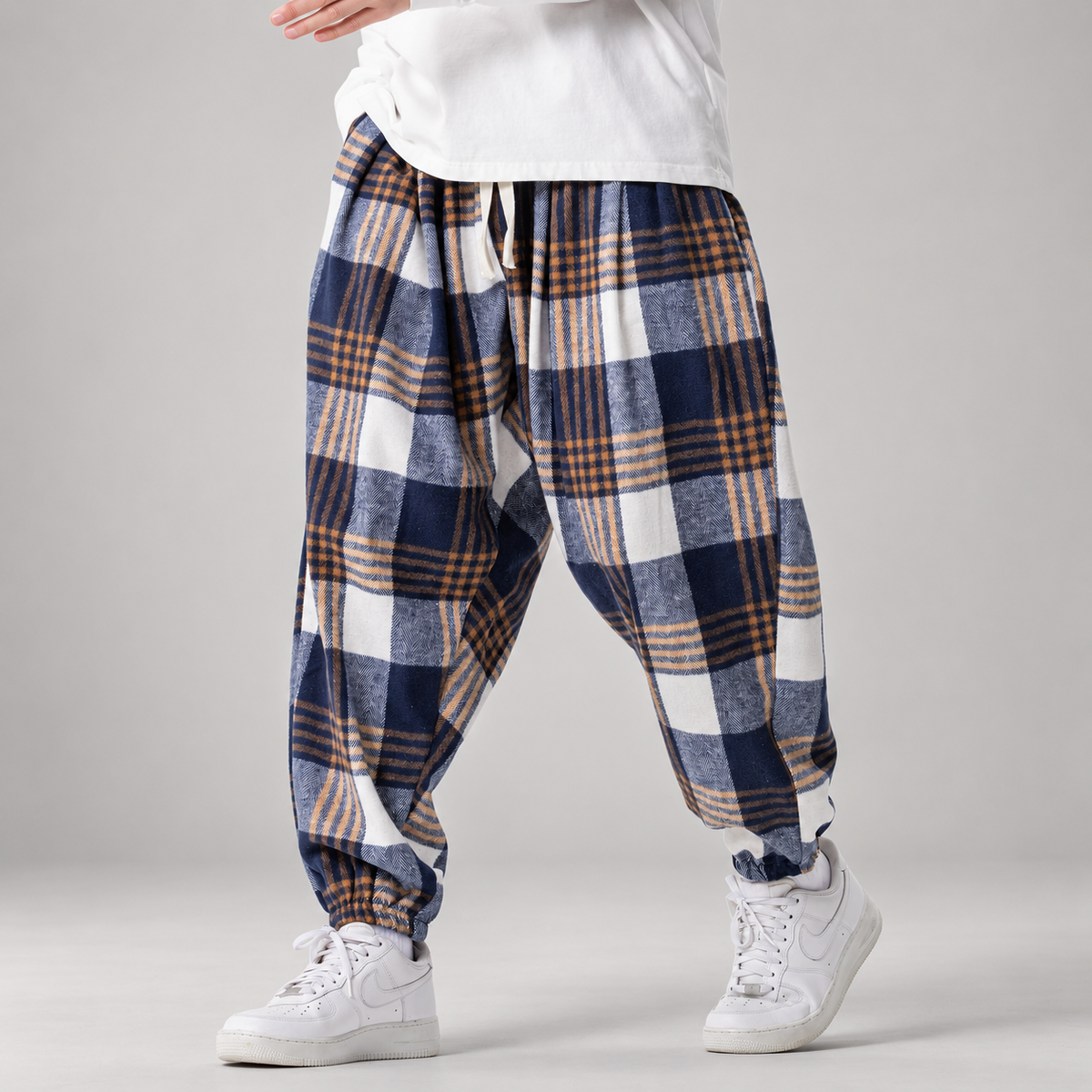 Harris Men’s Relaxed Plaid Jogger Pants