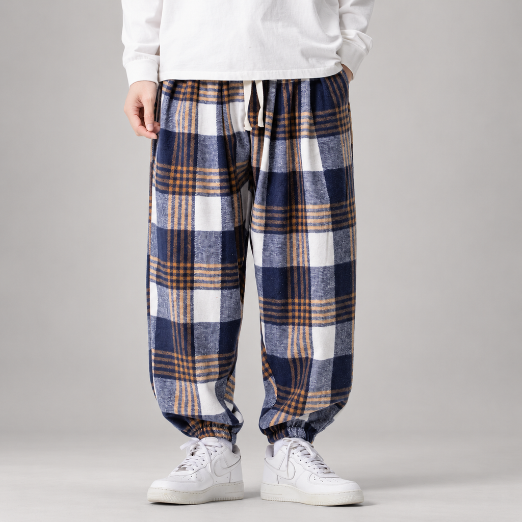 Harris Men’s Relaxed Plaid Jogger Pants