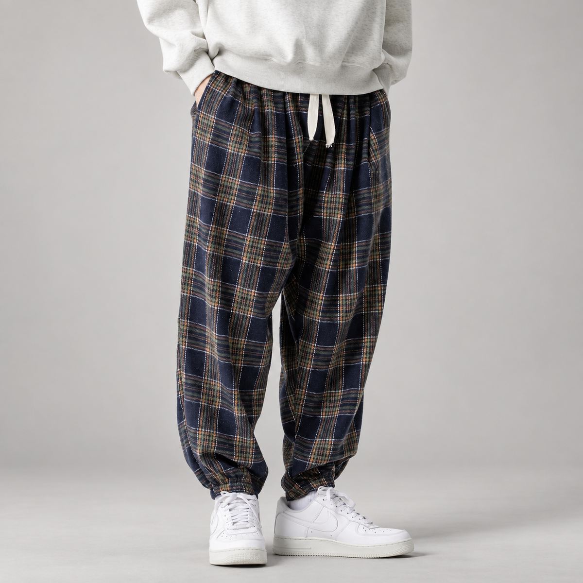 Harris Men’s Relaxed Plaid Jogger Pants