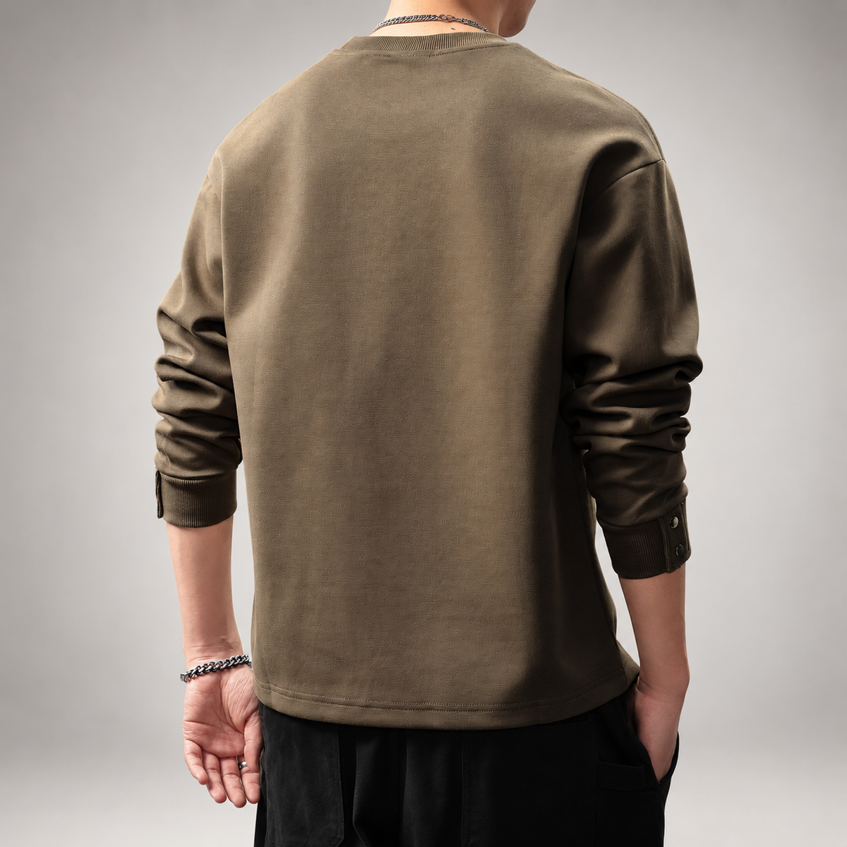 Oswin Men’s Long Sleeve Henley Shirt