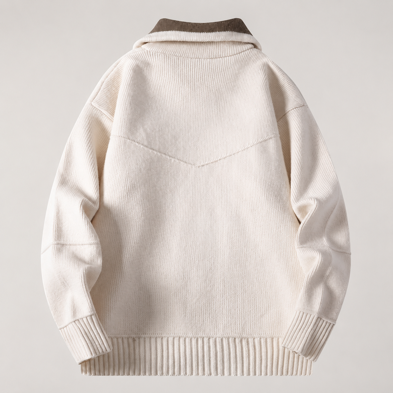 Heritage Contrast Full-Zip Knit Jacket