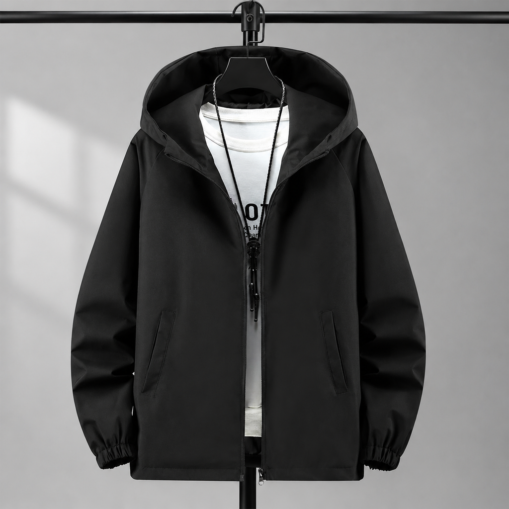 Highland Lightweight Windbreaker Hooded Zip Jacket