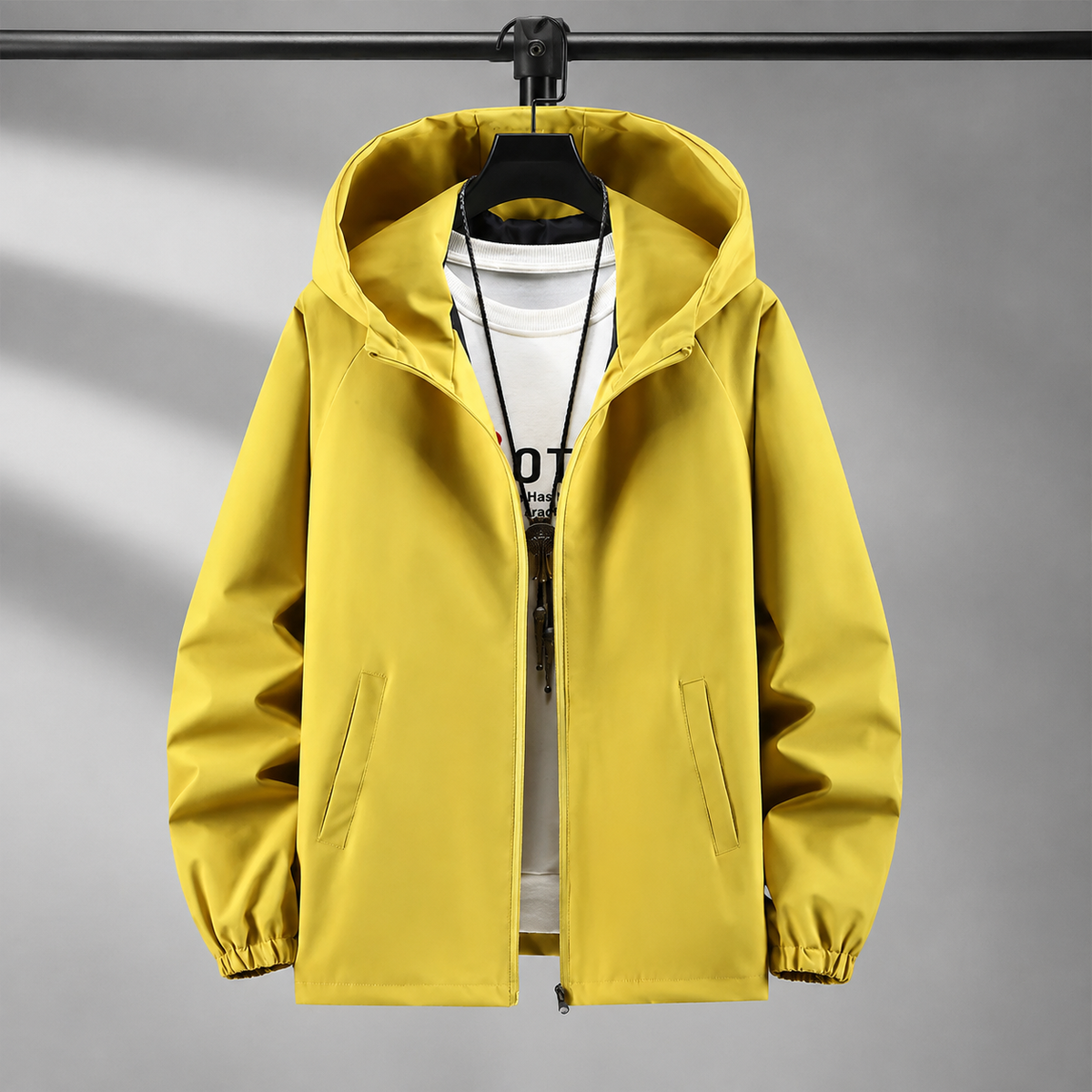 Highland Lightweight Windbreaker Hooded Zip Jacket