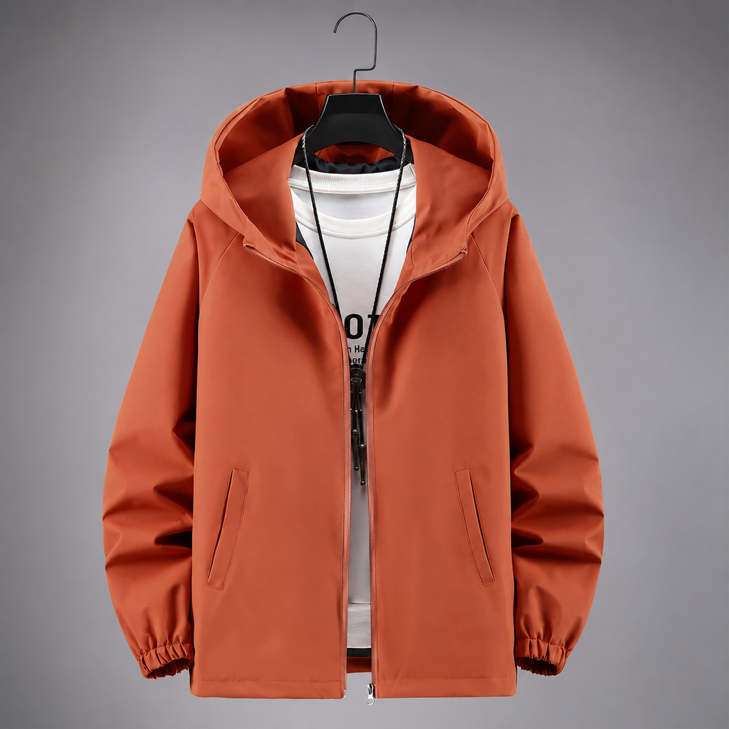 Highland Lightweight Windbreaker Hooded Zip Jacket