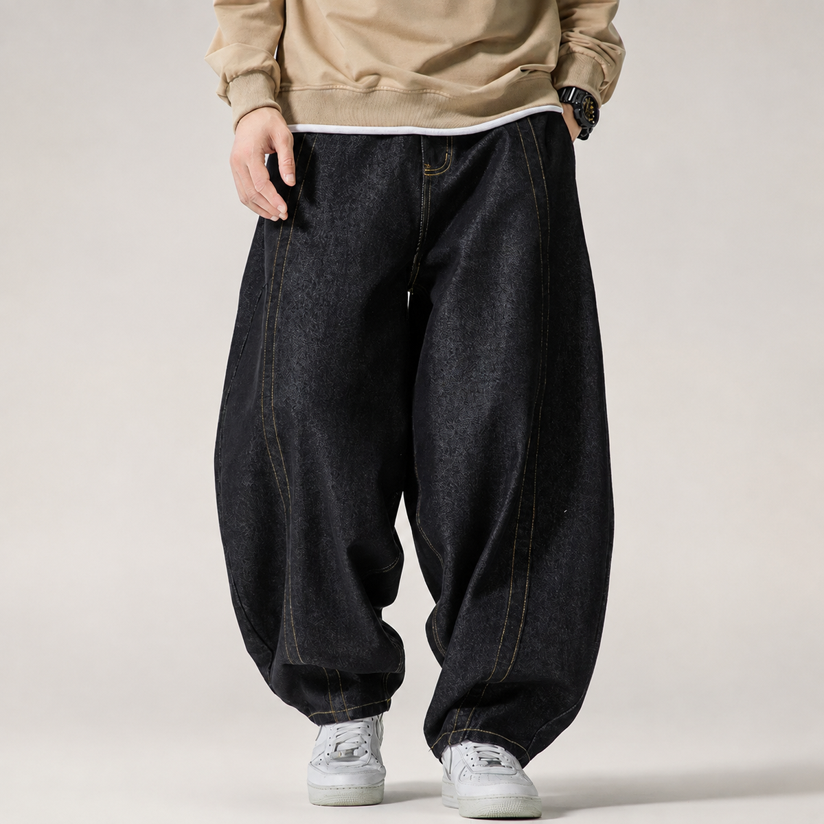 Bruno Cropped Wide-Leg Corduroy Drawstring Pants