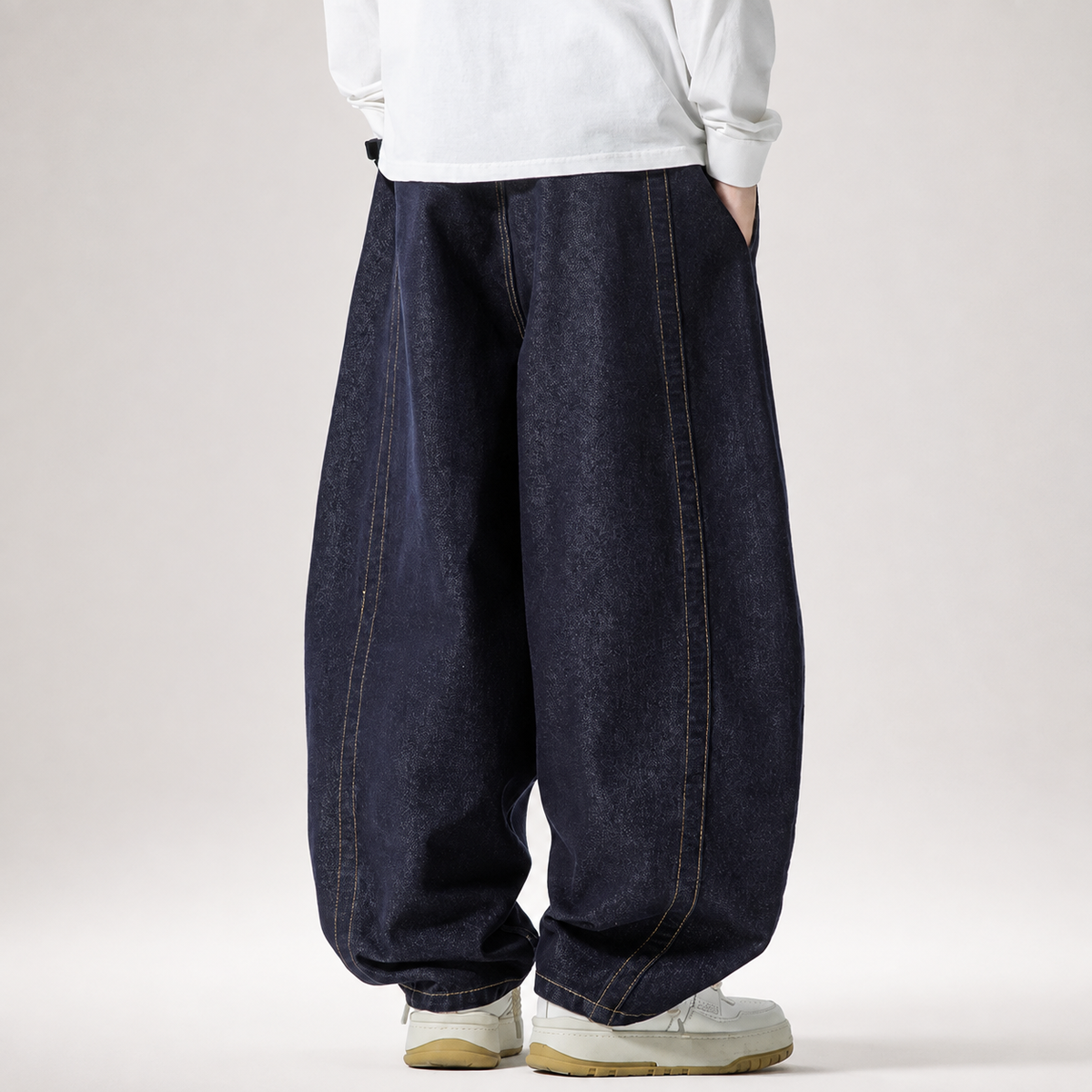 Bruno Cropped Wide-Leg Corduroy Drawstring Pants