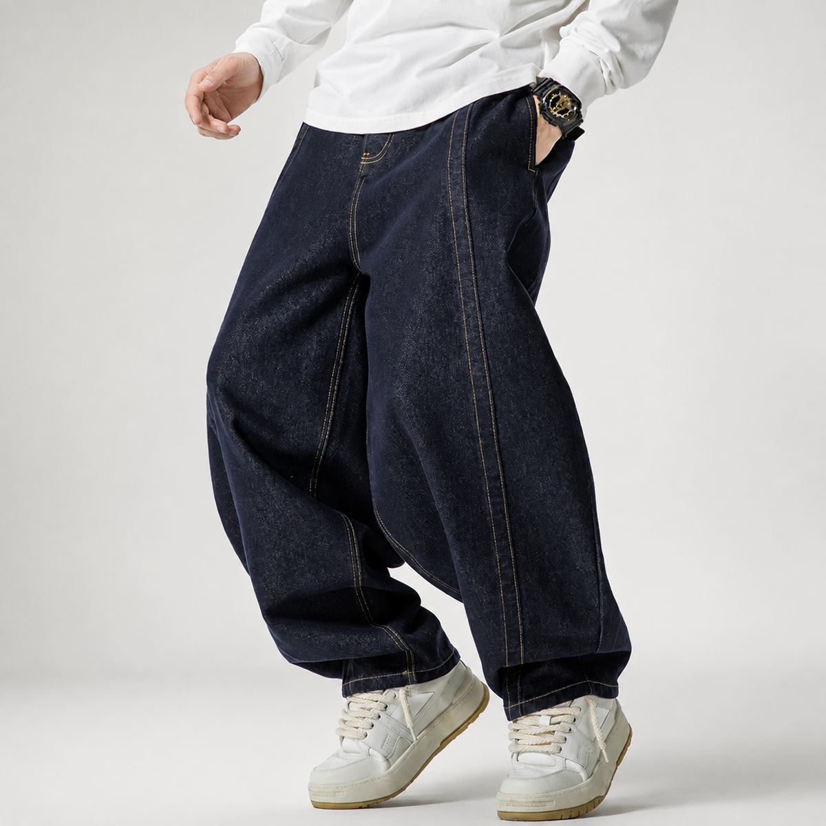 Bruno Cropped Wide-Leg Corduroy Drawstring Pants
