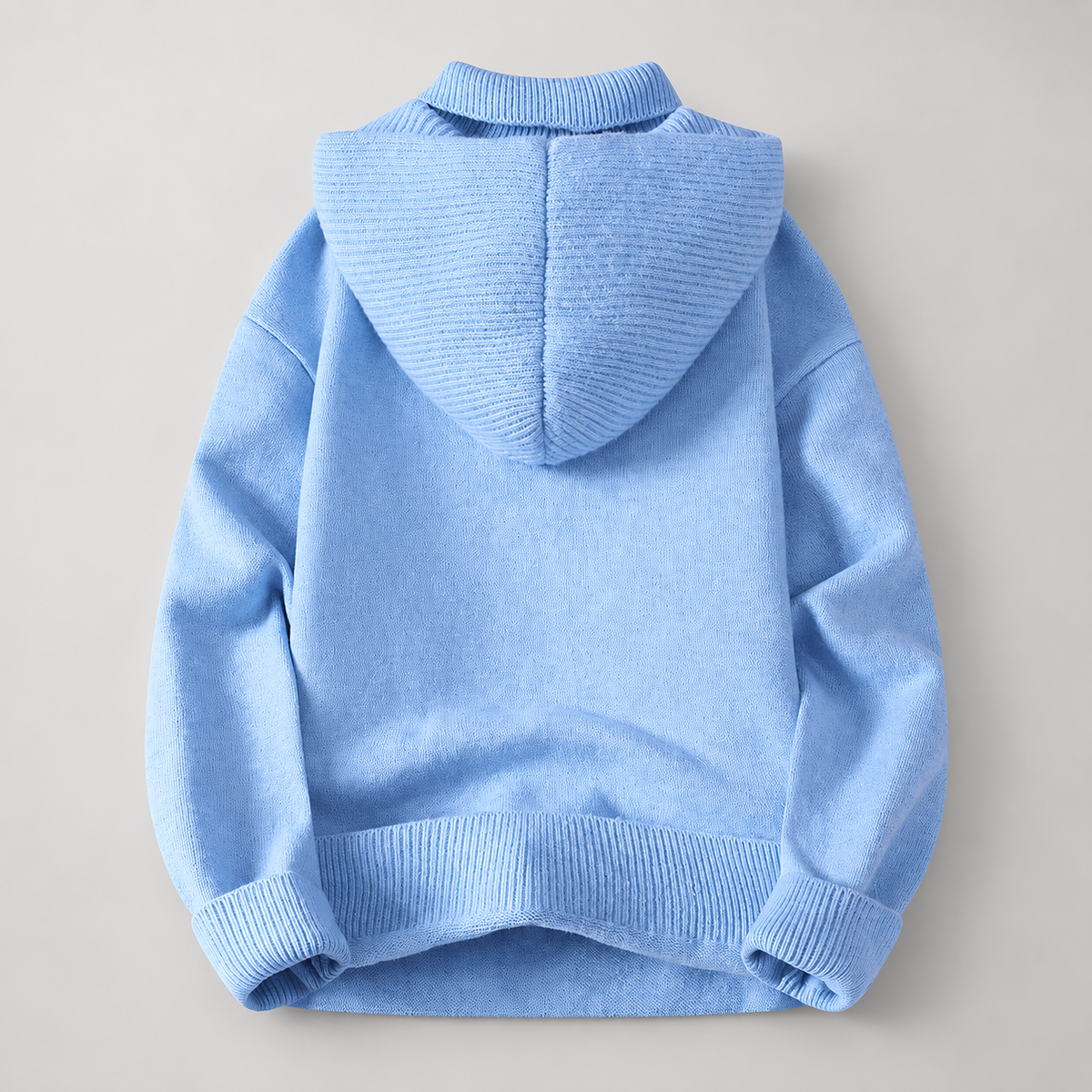 Holden Men’s Hooded Knit Sweater with Quarter-Zip