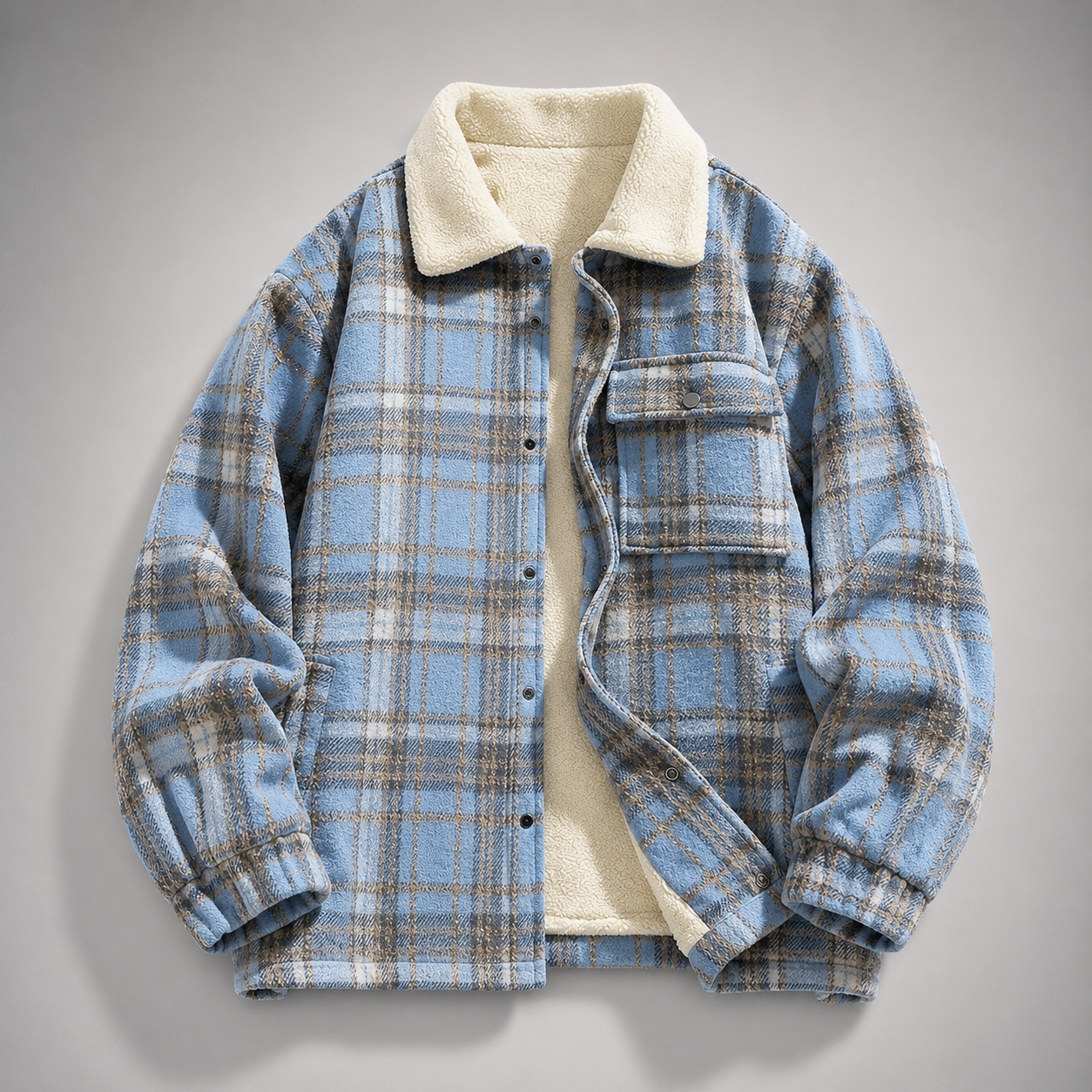 Hudson Men’s Plaid Zip Jacket
