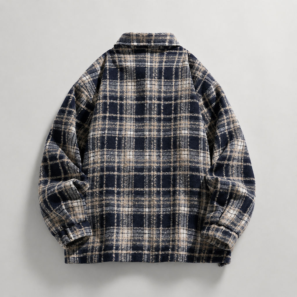 Hudson Men’s Plaid Zip Jacket