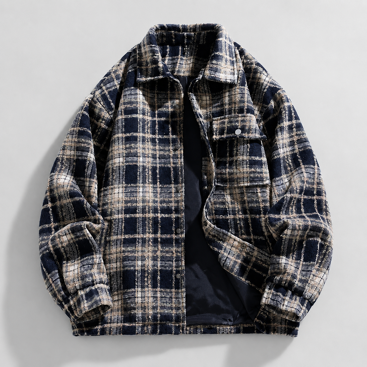 Hudson Men’s Plaid Zip Jacket