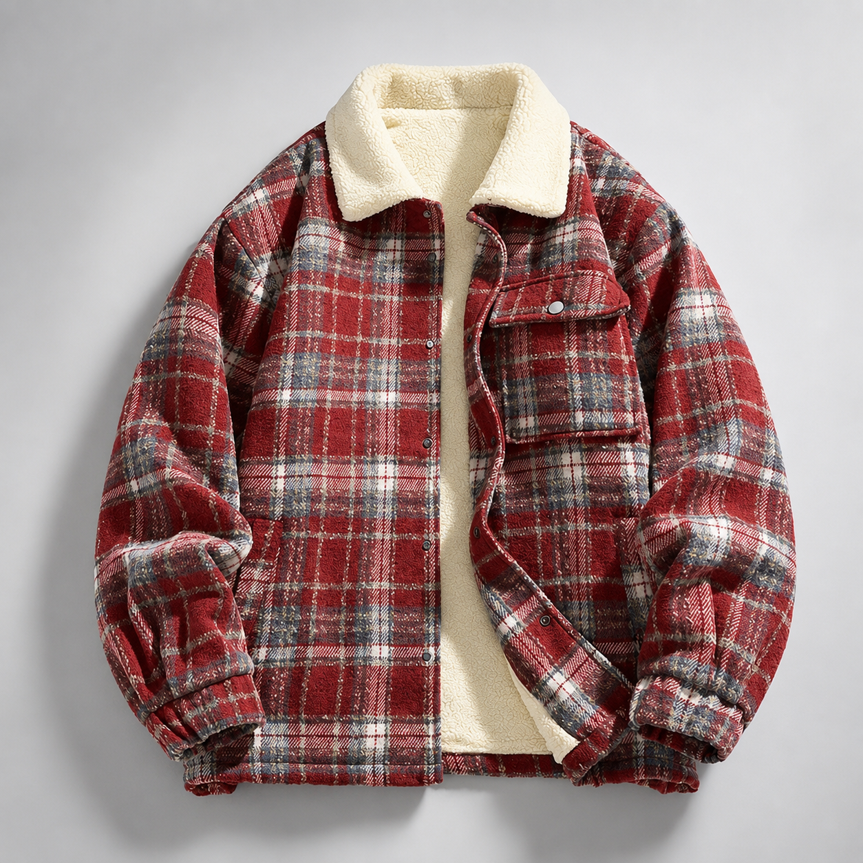 Hudson Men’s Plaid Zip Jacket