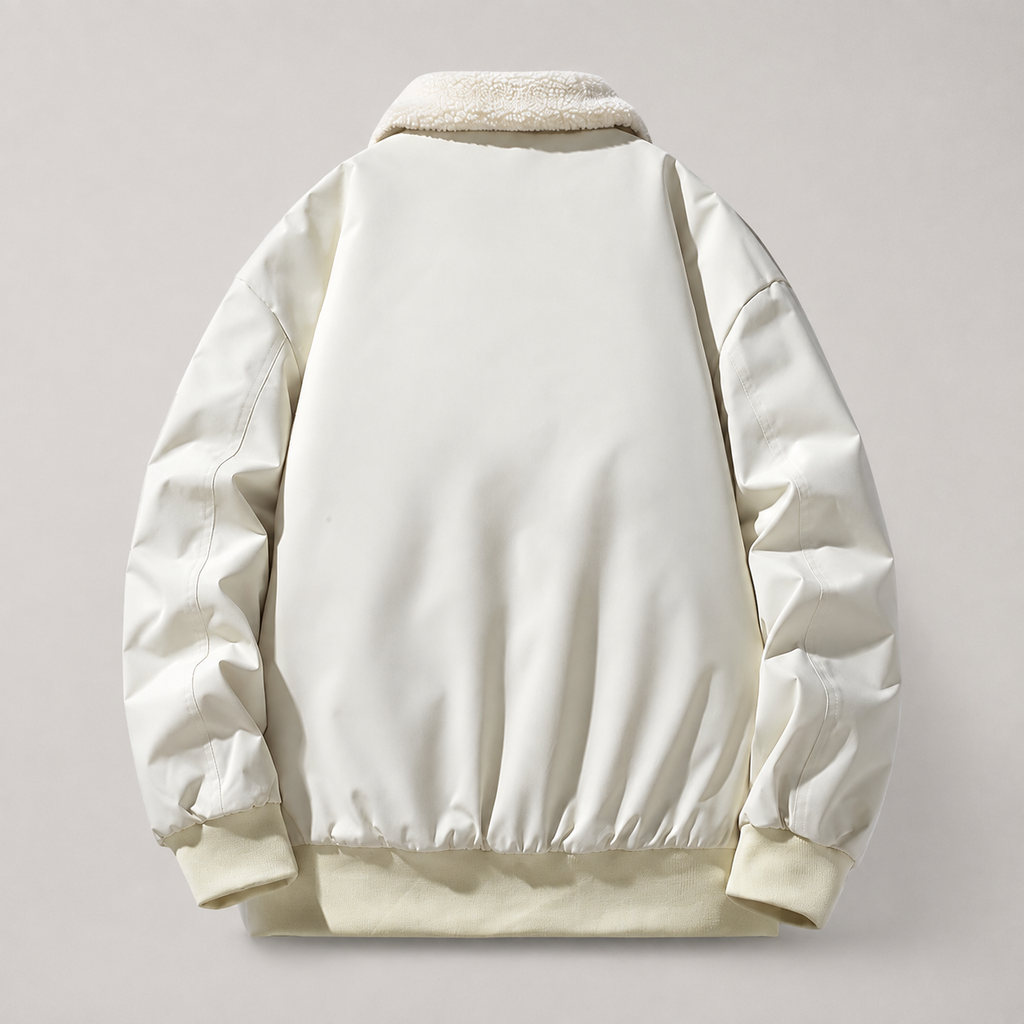 Hudson Men’s Sherpa Collar Bomber Jacket