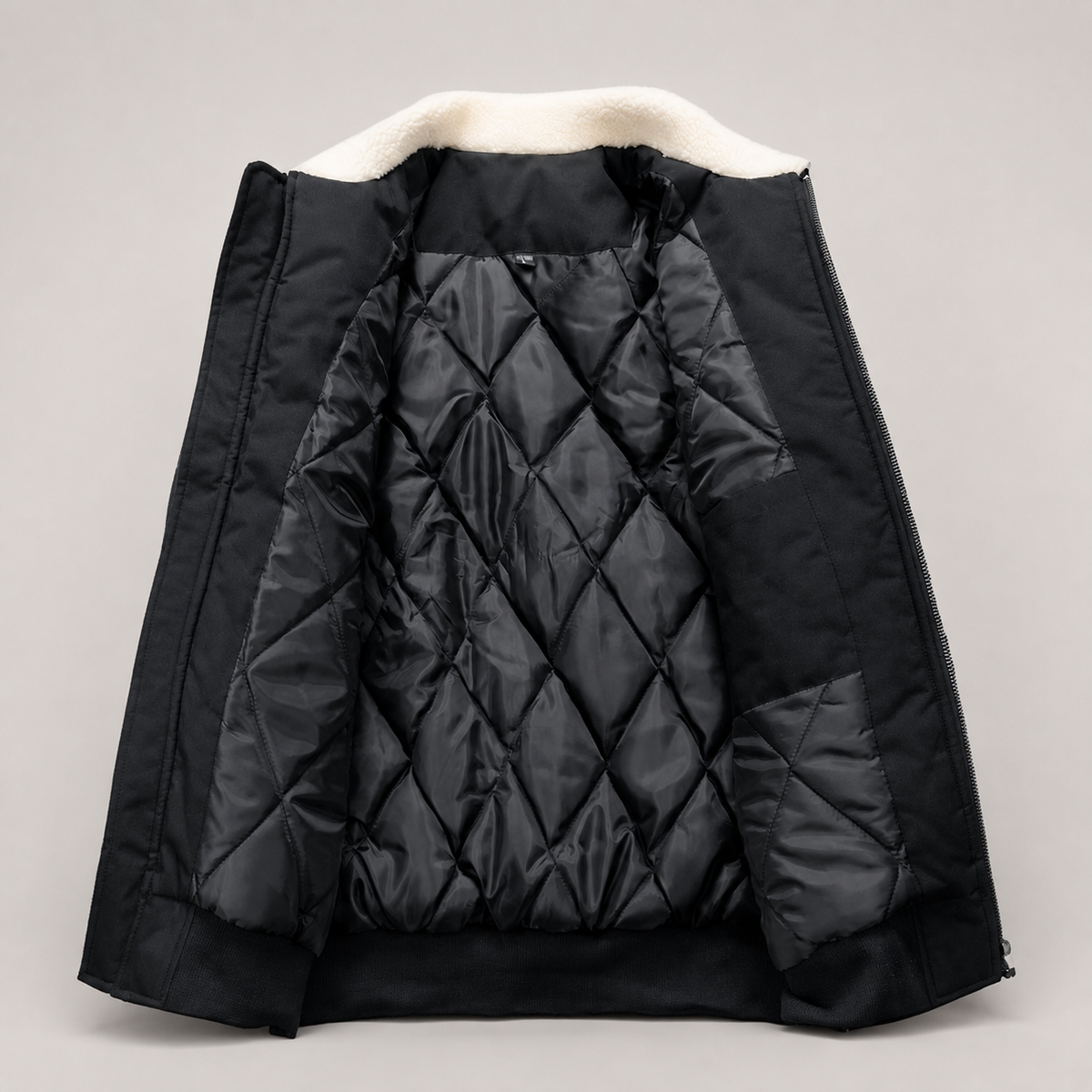Hudson Men’s Sherpa Collar Bomber Jacket