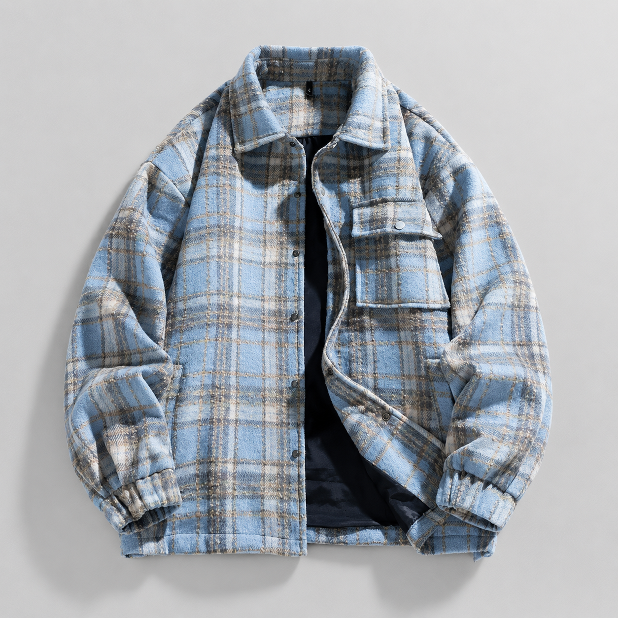 Hudson Men’s Plaid Zip Jacket