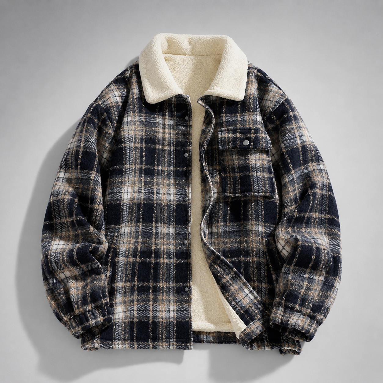 Hudson Men’s Plaid Zip Jacket