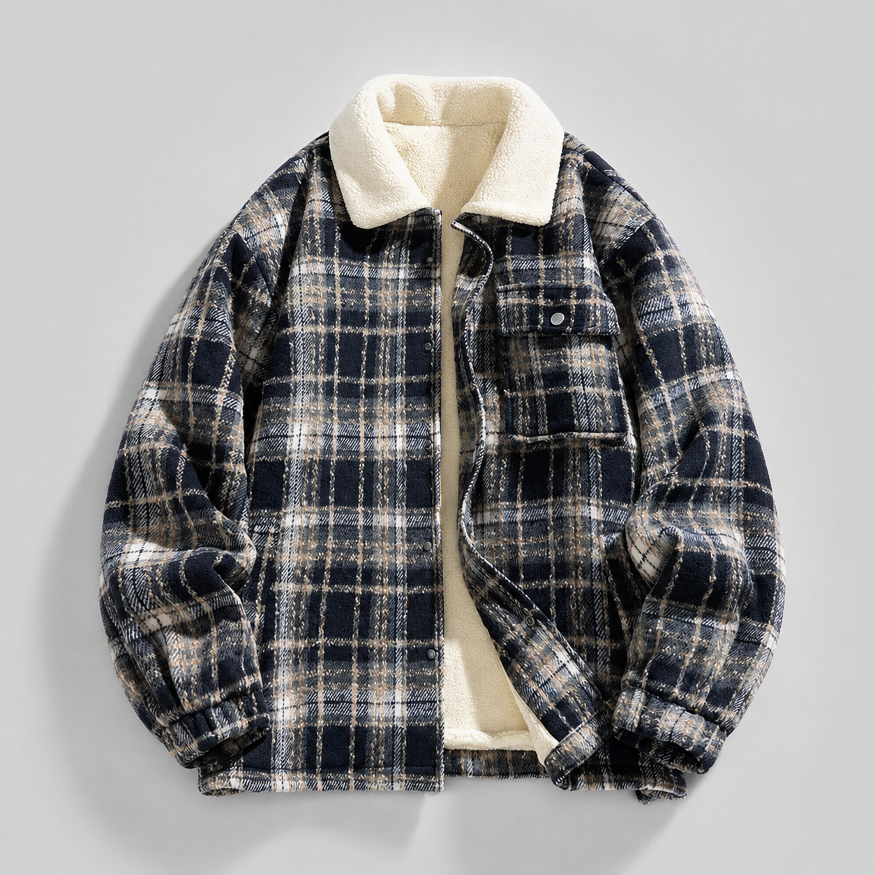 Hudson Men’s Plaid Zip Jacket