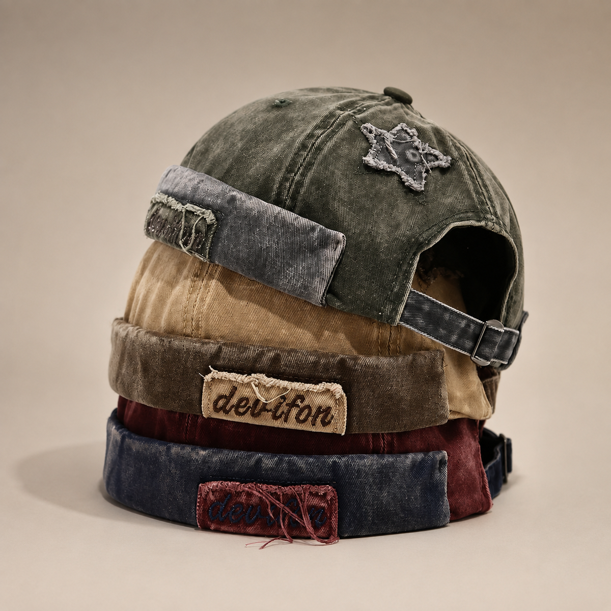Hudson Distressed Star Baseball Cap