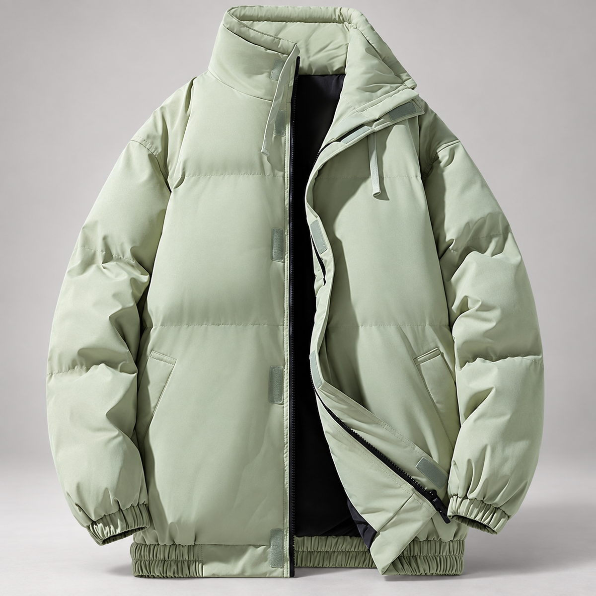Huxley Men’s Padded High-Collar Zip Jacket