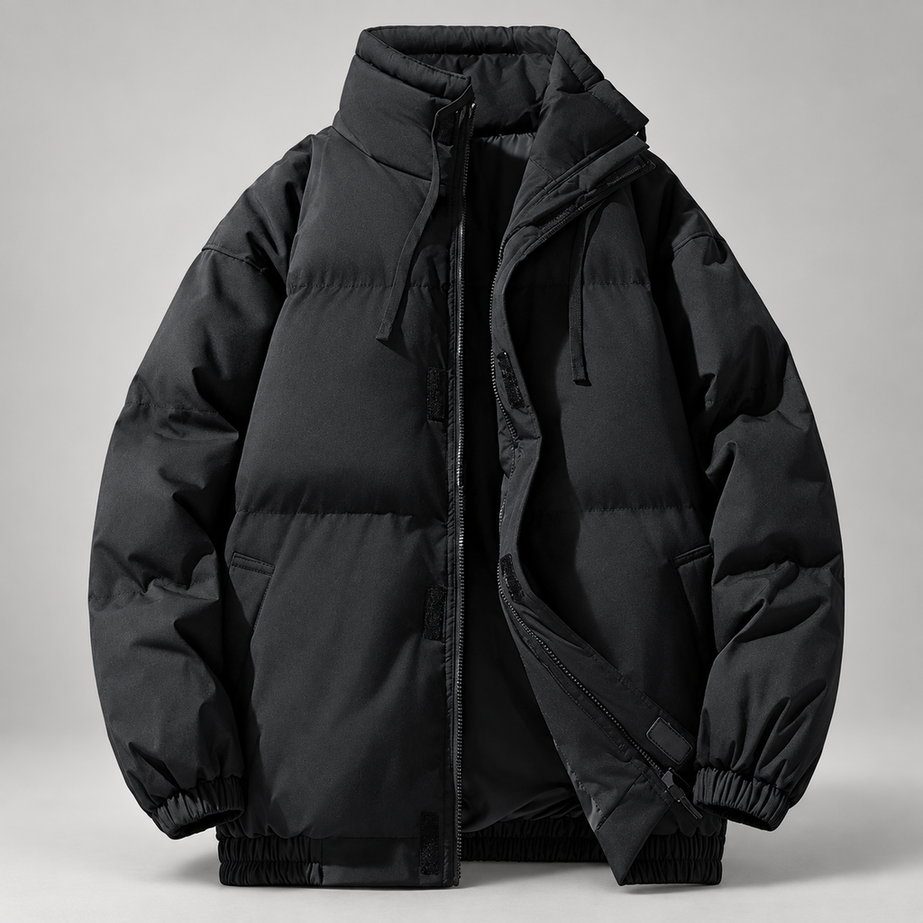 Huxley Men’s Padded High-Collar Zip Jacket