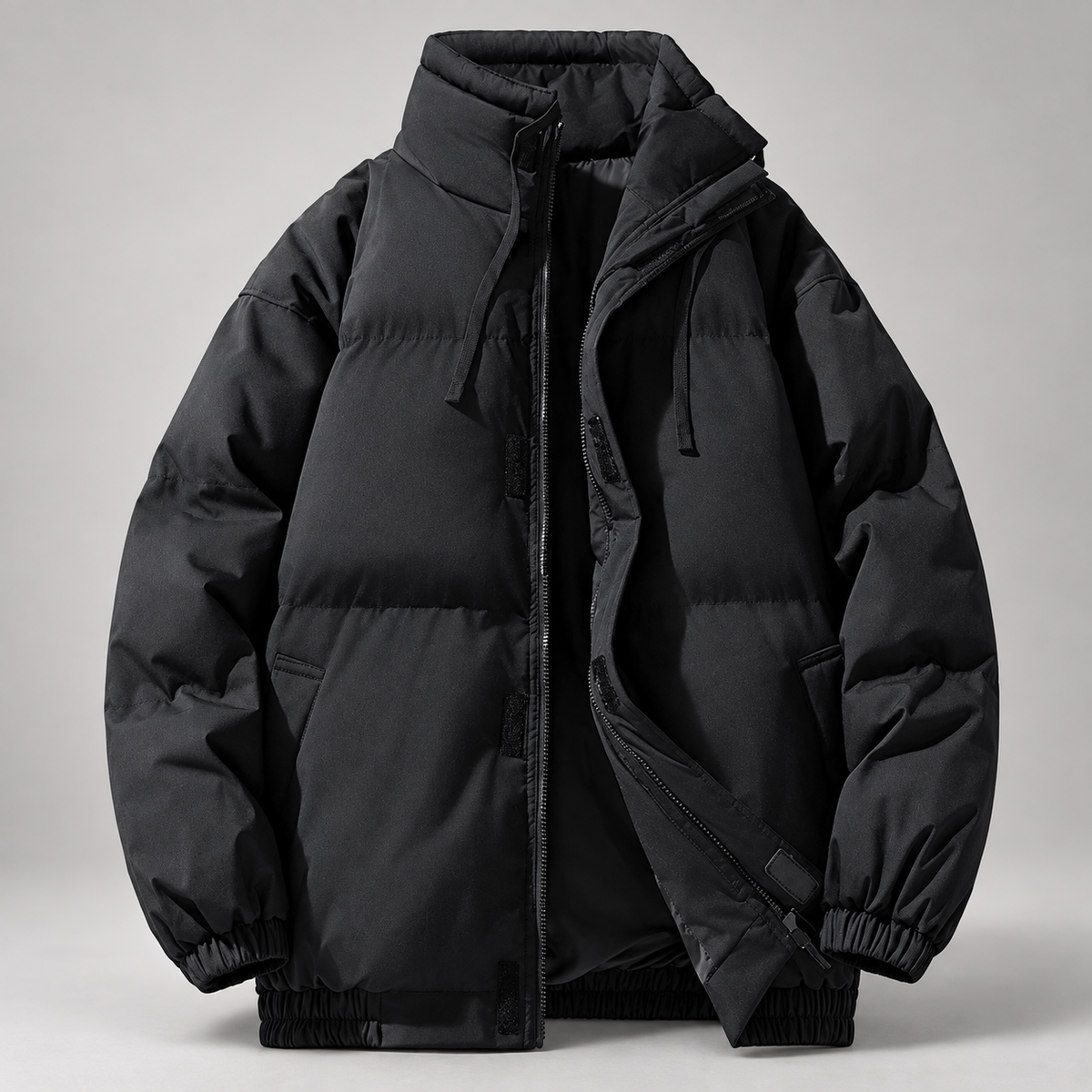 Huxley Men’s Padded High-Collar Zip Jacket