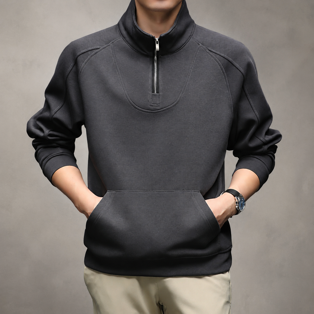 Jared Stand Collar Quarter-Zip Pullover