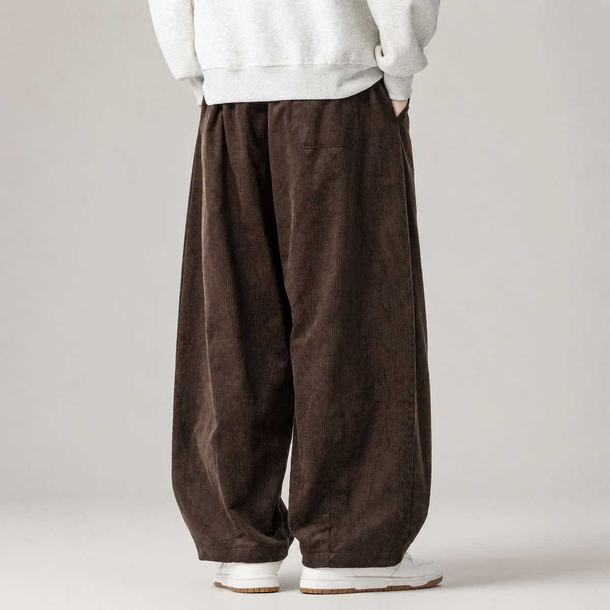 Jasper Men’s Wide-Leg Corduroy Drawstring Pants