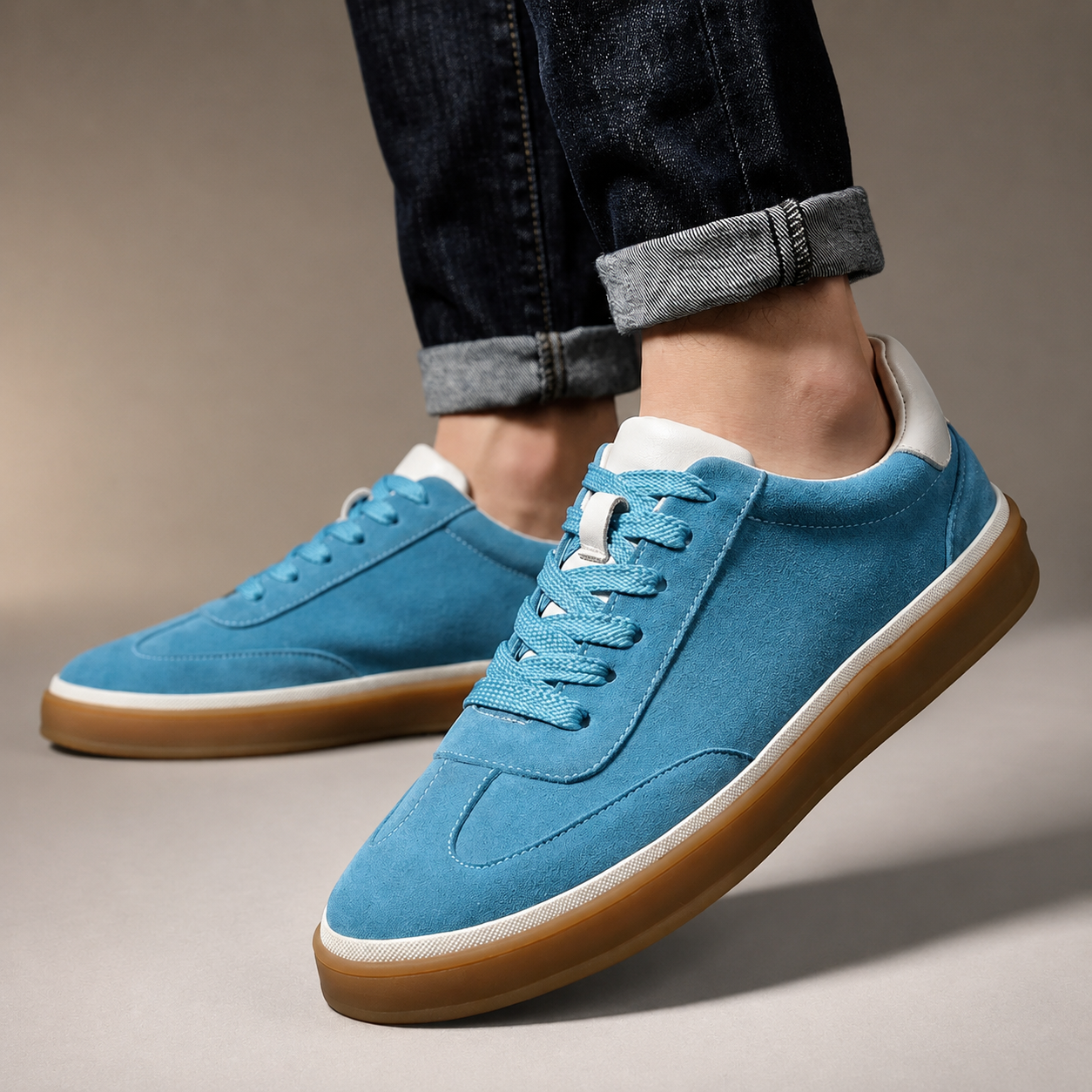 Jonathan Suede Low-Top Lace-Up Sneakers