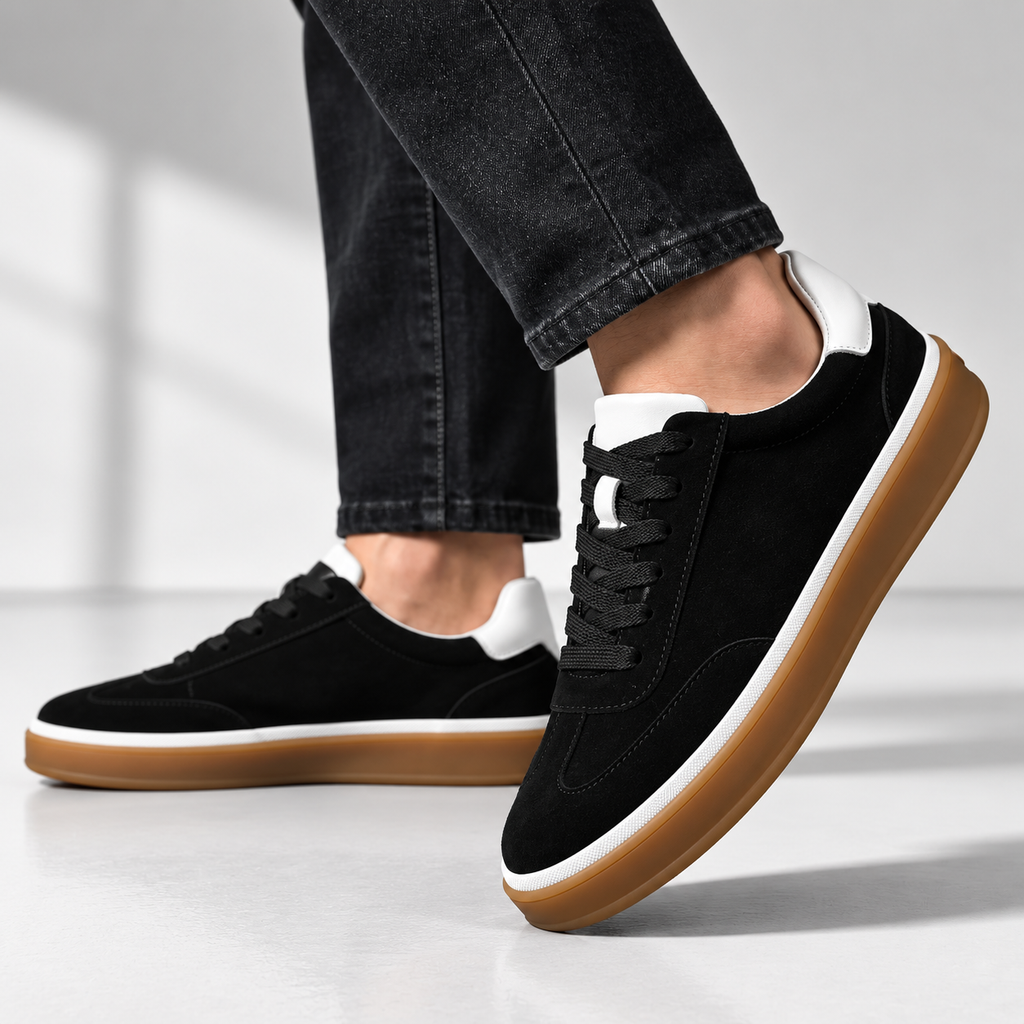 Jonathan Suede Low-Top Lace-Up Sneakers