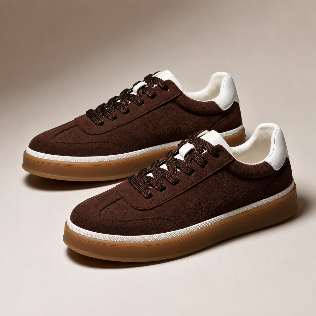 Jonathan Suede Low-Top Lace-Up Sneakers