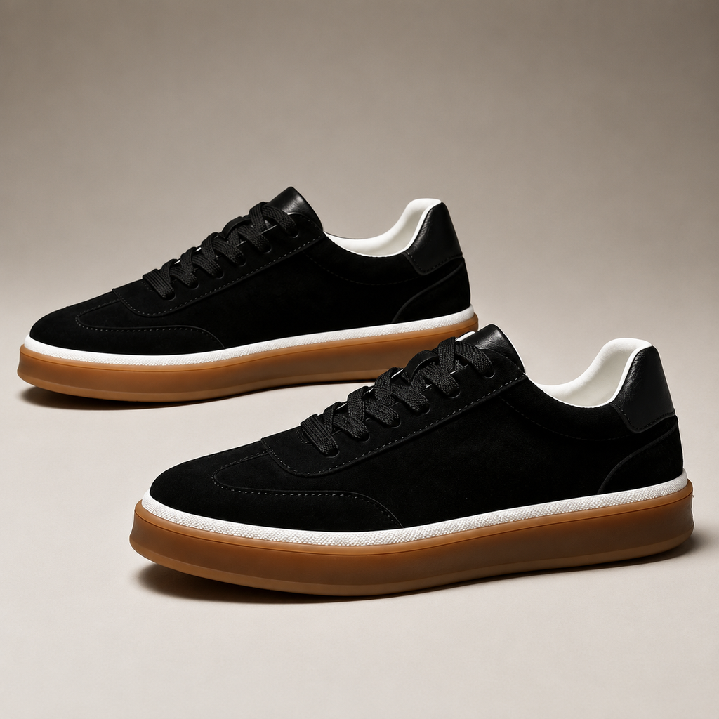 Jonathan Suede Low-Top Lace-Up Sneakers