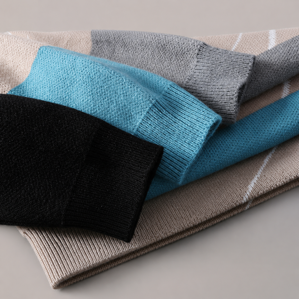 Julian Men's Color Block Crewneck Knit Sweater