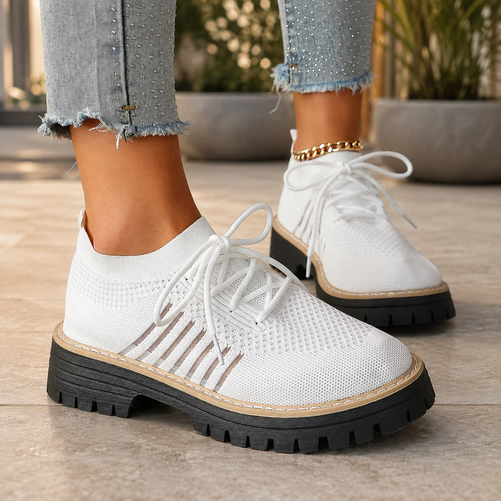 Kayla Platform Lace-Up Sneakers