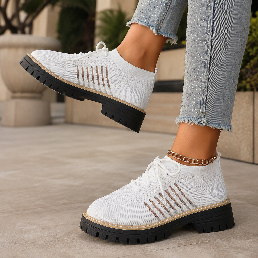 Kayla Platform Lace-Up Sneakers