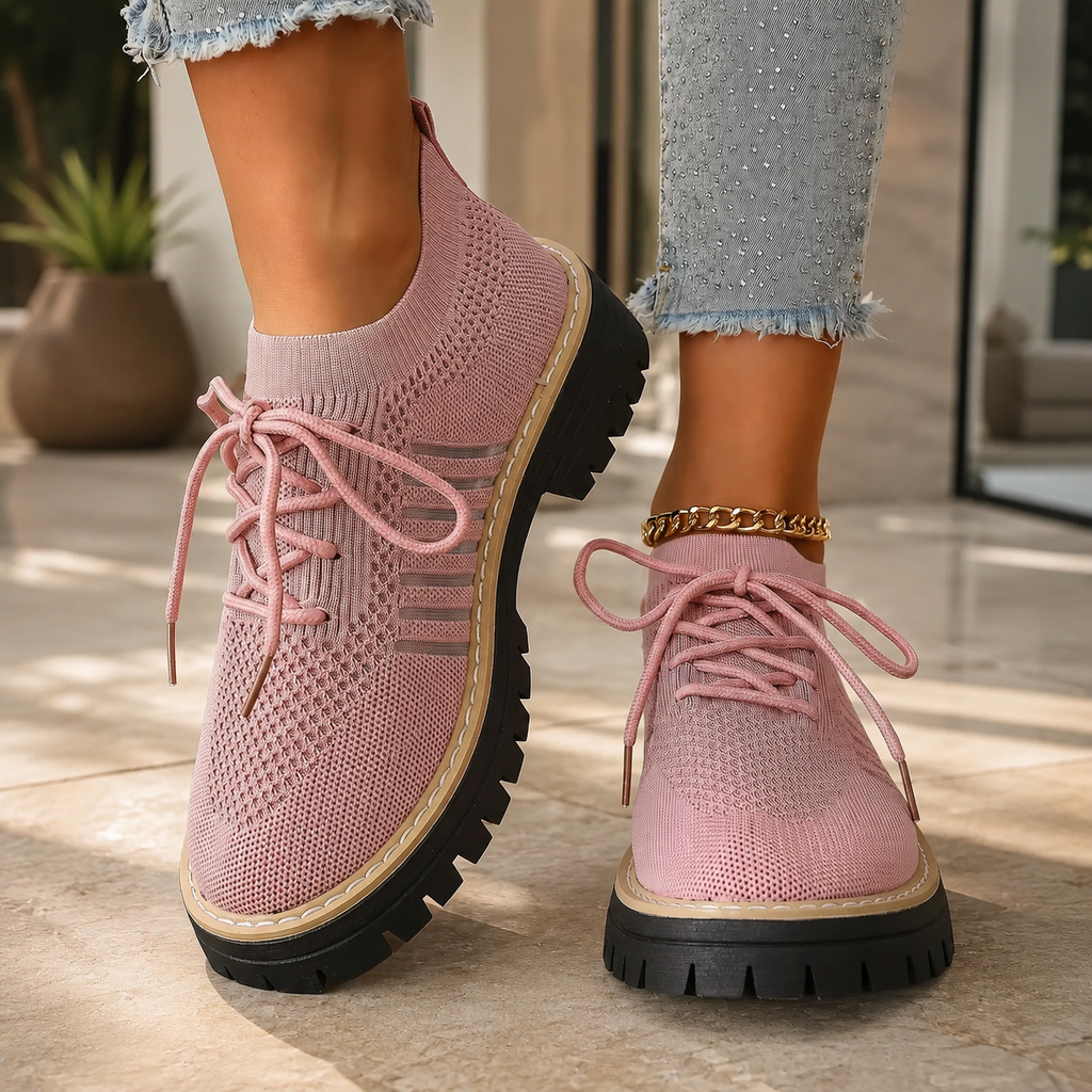 Kayla Platform Lace-Up Sneakers