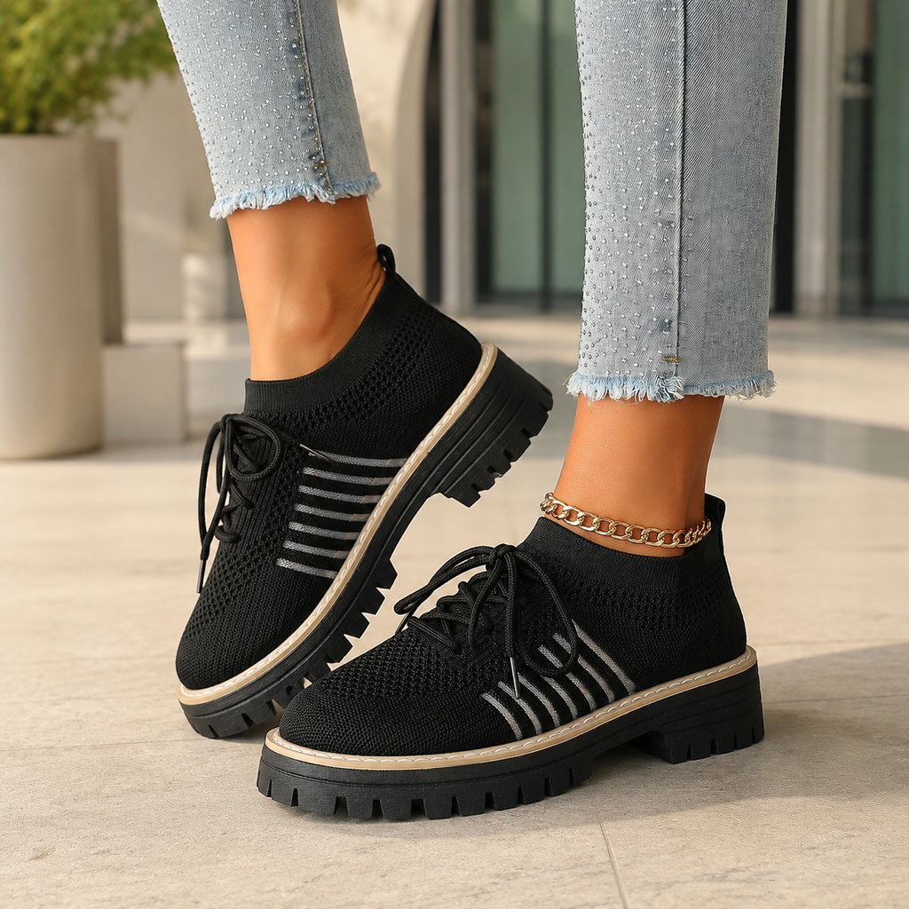 Kayla Platform Lace-Up Sneakers