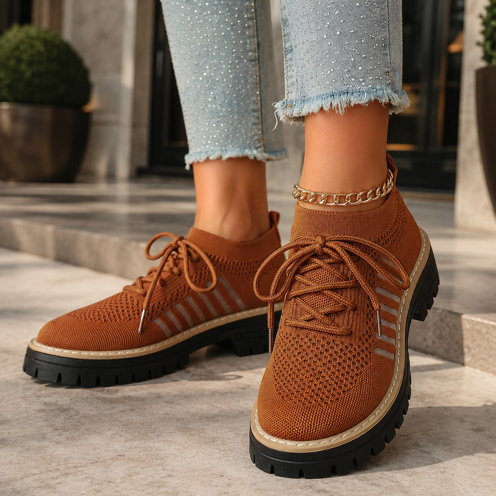 Kayla Platform Lace-Up Sneakers