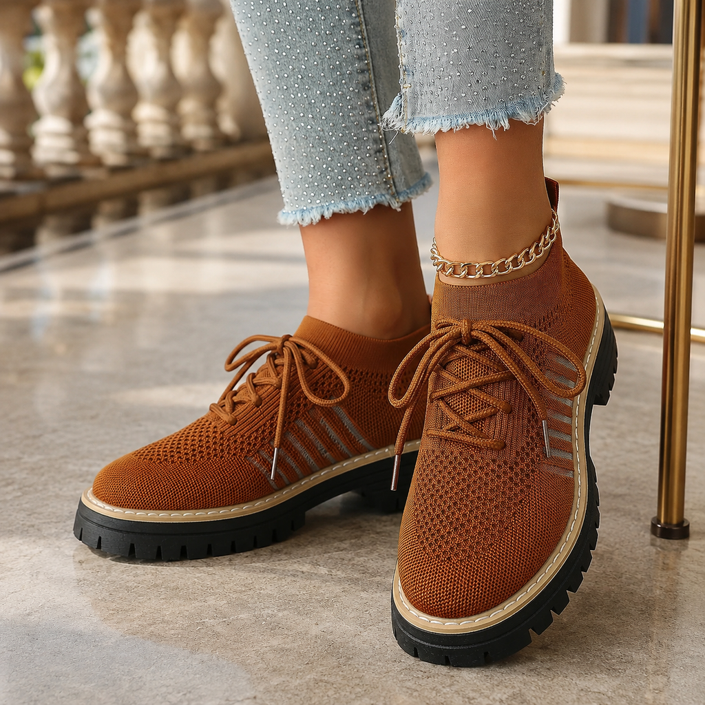 Kayla Platform Lace-Up Sneakers