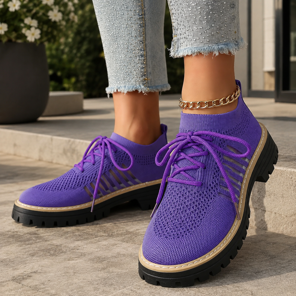 Kayla Platform Lace-Up Sneakers